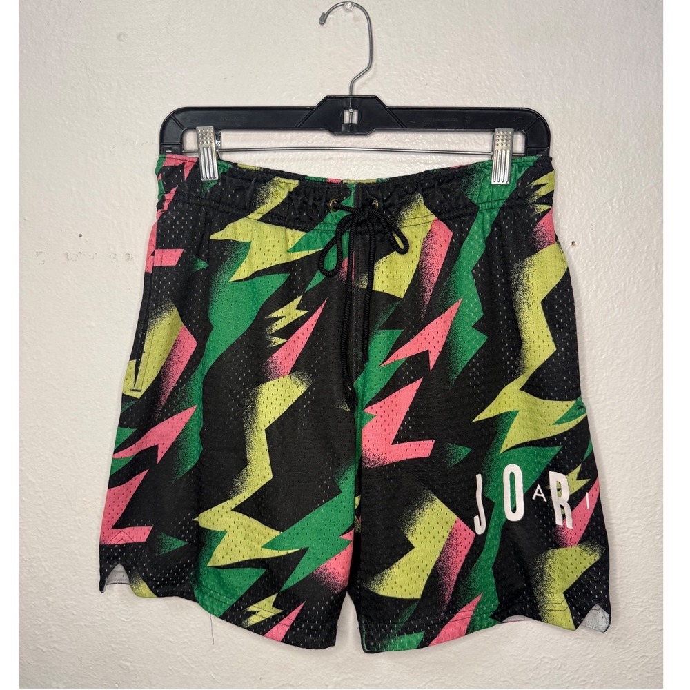 Jordan Men's Small Jumpman Air Printed Mesh Shorts Tropical Twist Retro Graphic